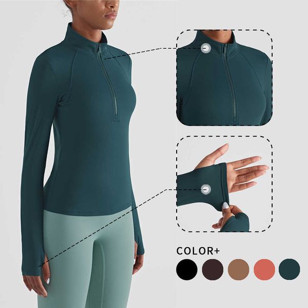 lulu jacket yoga sport coat finger cutout women yoga zipper sportswear for gym outfit sports shirt fitness female workout clothes
lulu jacket yoga sport coat finger cutout women yoga zipper sportswear for gym outfit sports shirt fitness female workout clothes