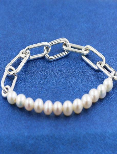 925 sterling silver me treated freshwater cultured pearl bracelet fits for european p charms and beads5890964, Golden;silver 
925 sterling silver me treated freshwater cultured pearl bracelet fits for european p charms and beads5890964, Golden;silver