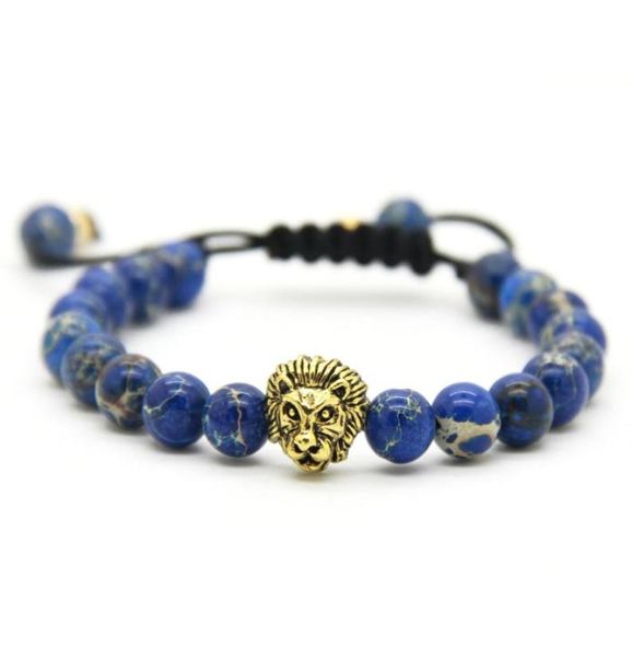 1pcs retail men039s bracelets 8mm stone beads gold silver plated lion head braiding bracelets2090165, Golden;silver
1pcs retail men039s bracelets 8mm stone beads gold silver plated lion head braiding bracelets2090165, Golden;silver