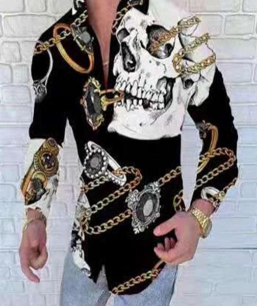 men's casual shirts skull print shirt 2022 autumn men fashion trend personality rhines slim long sleeve dress -3xl6435173, White;black
men's casual shirts skull print shirt 2022 autumn men fashion trend personality rhines slim long sleeve dress -3xl6435173, White;black
