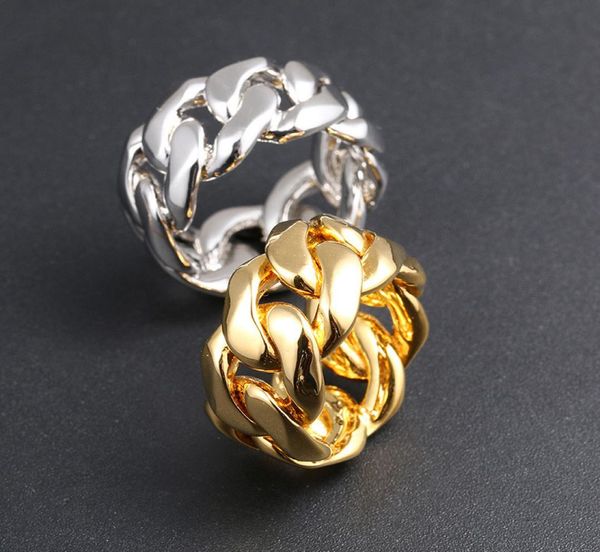 trendy men women rings gold silver colors cuban chain rings for men women fashion bling hiphop jewelry pop jewelry1391850, Golden;silver
trendy men women rings gold silver colors cuban chain rings for men women fashion bling hiphop jewelry pop jewelry1391850, Golden;silver