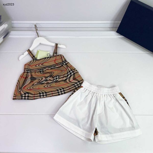 23ss designer baby clothes kids tracksuits girl suits size 90-160 cm mesh printed camisole and patchwork shorts june27, White
23ss designer baby clothes kids tracksuits girl suits size 90-160 cm mesh printed camisole and patchwork shorts june27, White