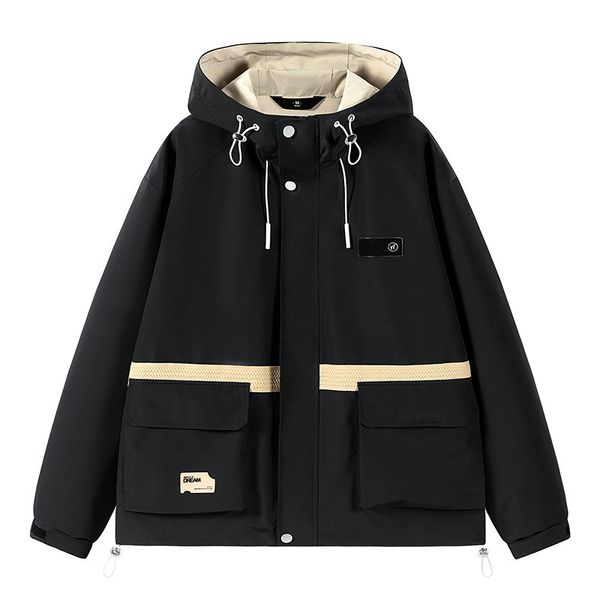 men's jackets spring autumn hip hop mens harajuku patchwork zipper windbreaker streetwear casual loose varsity coats black 230816, Black;brown
men's jackets spring autumn hip hop mens harajuku patchwork zipper windbreaker streetwear casual loose varsity coats black 230816, Black;brown