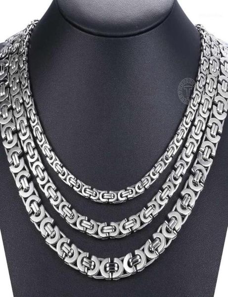 chains 7911mm stainless steel necklace for men women flat byzantine link chain fashion jewelry gifts lknn147785904, Silver
chains 7911mm stainless steel necklace for men women flat byzantine link chain fashion jewelry gifts lknn147785904, Silver