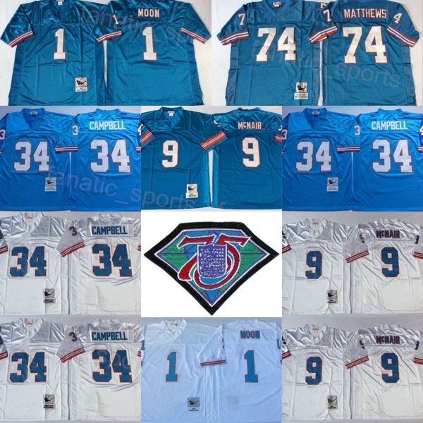 retro football vintage 9 steve mcnair jersey 74 bruce matthews 78 cuyley culp 34 earl campbell 1 warren moon 75th anniversary uniform sewn o, Black
retro football vintage 9 steve mcnair jersey 74 bruce matthews 78 cuyley culp 34 earl campbell 1 warren moon 75th anniversary uniform sewn o, Black