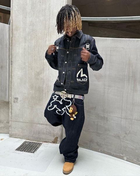 men's jeans y2k jeans streetwear harajuku hip hop cartoon graphic print baggy jeans black pants men women gothic wide leg trousers 2308, Blue
men's jeans y2k jeans streetwear harajuku hip hop cartoon graphic print baggy jeans black pants men women gothic wide leg trousers 2308, Blue