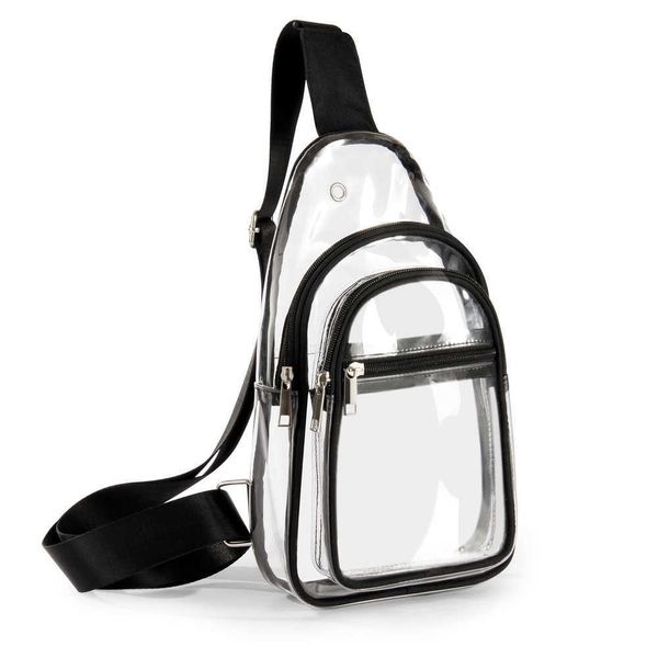 pvc transparent chest backpack, transparent bag approved by hiking concert stadium, cross-body shoulder bag 230220
pvc transparent chest backpack, transparent bag approved by hiking concert stadium, cross-body shoulder bag 230220