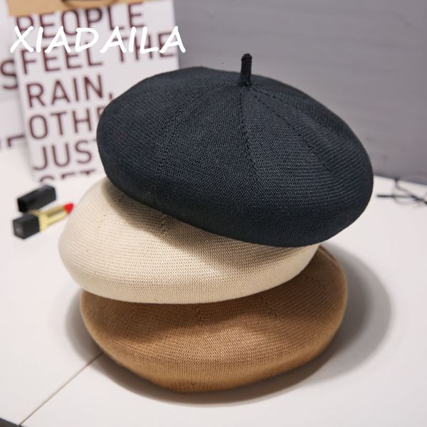 berets summer beret hats for women flat cap knit 100% cotton hats lady girl berets hat bone female tocas painter hat sun cap 230816, Blue;gray
berets summer beret hats for women flat cap knit 100% cotton hats lady girl berets hat bone female tocas painter hat sun cap 230816, Blue;gray