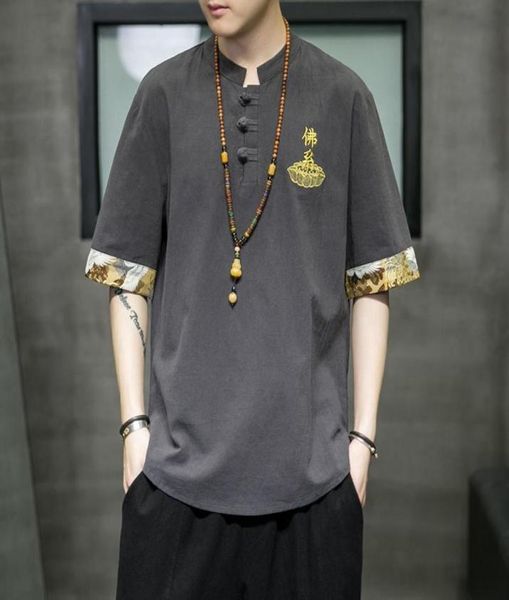 men039s tshirts embroidered chinese characters short sleeve t shirt men summer quality cotton linen oversized stand collar cam5308534, White;black
men039s tshirts embroidered chinese characters short sleeve t shirt men summer quality cotton linen oversized stand collar cam5308534, White;black