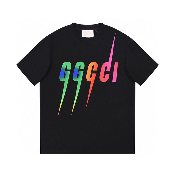 men's t-shirt new designer luxury fashion pure cotton lightning letter printing sweat-absorbing breathable couple clothes, White;black
men's t-shirt new designer luxury fashion pure cotton lightning letter printing sweat-absorbing breathable couple clothes, White;black