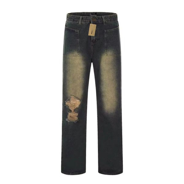 summer women's and men's bottom ripped vintage do old high street straight down wash denim pants couple, Blue
summer women's and men's bottom ripped vintage do old high street straight down wash denim pants couple, Blue