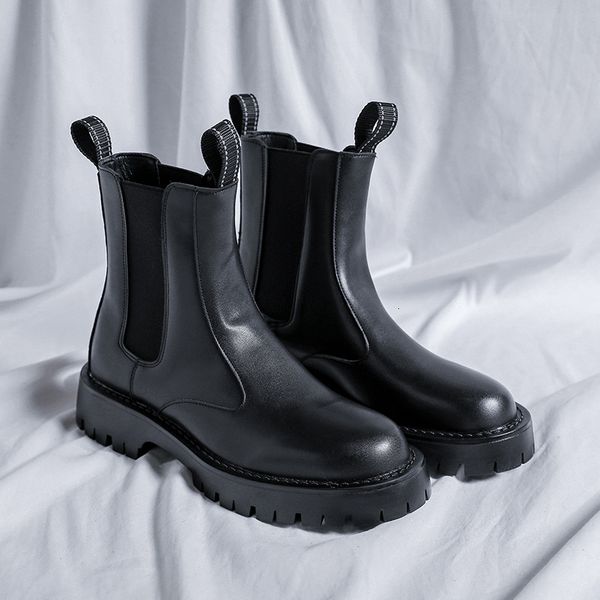 boots split leather chelsea boots for men platform ankle boots male thick bottom motorcycle boots spring mens chunky casual shoes 230816, Black
boots split leather chelsea boots for men platform ankle boots male thick bottom motorcycle boots spring mens chunky casual shoes 230816, Black