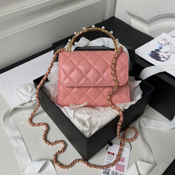 women mini purse with chain designer tote bag white black genuine leather handbags fashion pearls handle party wedding wallet with box
women mini purse with chain designer tote bag white black genuine leather handbags fashion pearls handle party wedding wallet with box