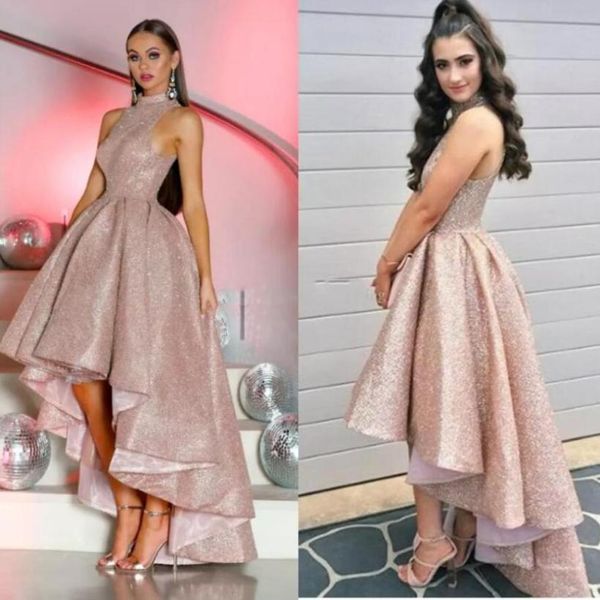 hi lo rose gold prom dresses ball gown high neck ruched asymmetrical skirt party dress elegant formal evening dress vestido de nov4294127, Black
hi lo rose gold prom dresses ball gown high neck ruched asymmetrical skirt party dress elegant formal evening dress vestido de nov4294127, Black