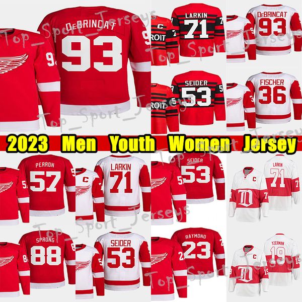 #71 dylan larkin reverse retro hockey jersey #93 alex debrincat moritz seider david perron gordie howe steve yzerman christian fischer lucas, Black;red
#71 dylan larkin reverse retro hockey jersey #93 alex debrincat moritz seider david perron gordie howe steve yzerman christian fischer lucas, Black;red