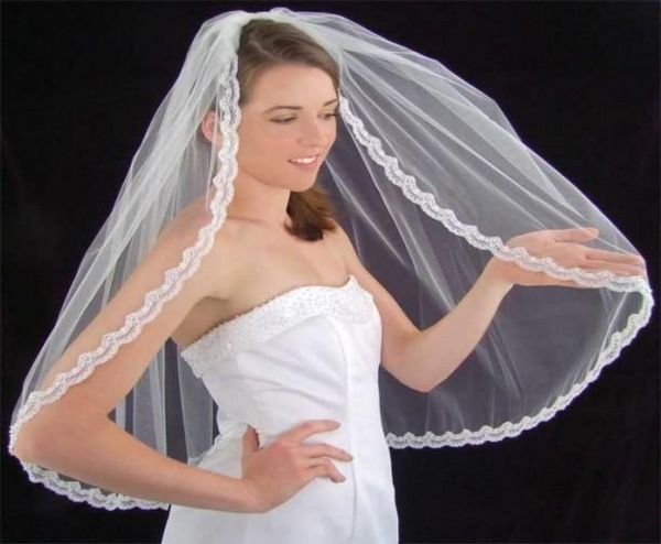 chantilly lace edge accented with silver bugle beads and tiny pearls wedding veil 0354165388
chantilly lace edge accented with silver bugle beads and tiny pearls wedding veil 0354165388