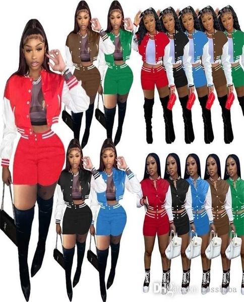 women baseball jacket tracksuits sweatsuit sets stand collar cardigan splicing crop shorts outfits two piece jogging suits5126952, Gray
women baseball jacket tracksuits sweatsuit sets stand collar cardigan splicing crop shorts outfits two piece jogging suits5126952, Gray