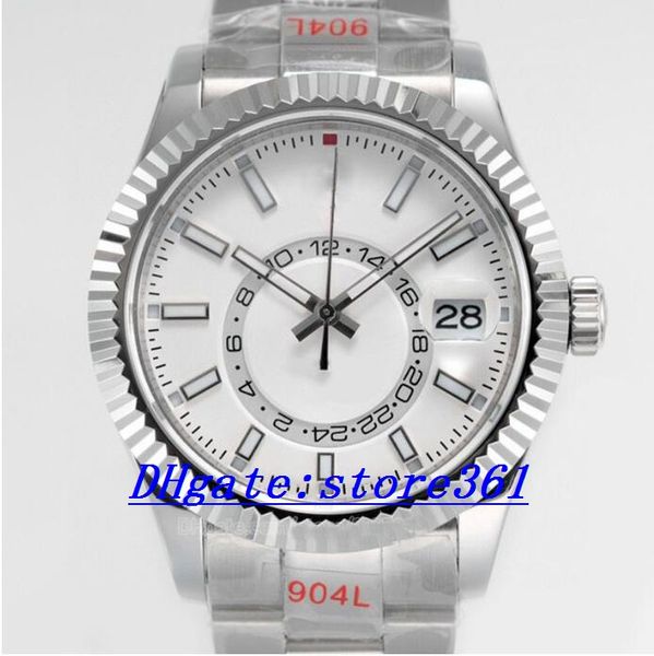 skydweller automatic watches mens outdoor watch black index hour markers 42mm syster bracelet with rotatable ring command screw-down crown m, Slivery;brown
skydweller automatic watches mens outdoor watch black index hour markers 42mm syster bracelet with rotatable ring command screw-down crown m, Slivery;brown