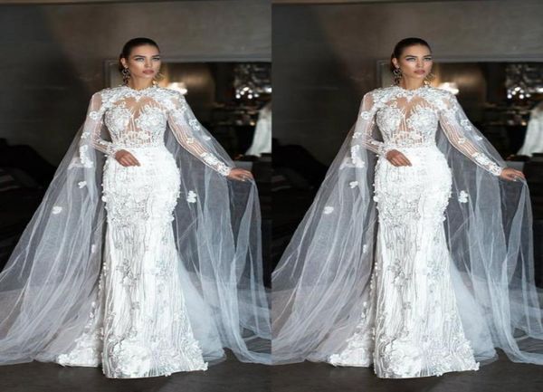 fabulous mermaid wedding dresses with cape jewel neck 3d lace bridal gown vestidos dubai long sleeve beach wedding dress plus size5179247, White
fabulous mermaid wedding dresses with cape jewel neck 3d lace bridal gown vestidos dubai long sleeve beach wedding dress plus size5179247, White