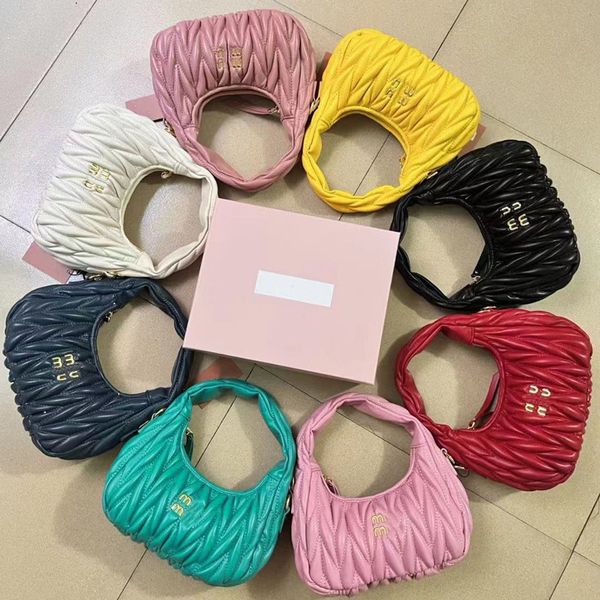 women's underarm hobo bag miumiu designer bags crossbody pleated cloud package luxury wander matelasse shoulder axillary package clutch
women's underarm hobo bag miumiu designer bags crossbody pleated cloud package luxury wander matelasse shoulder axillary package clutch