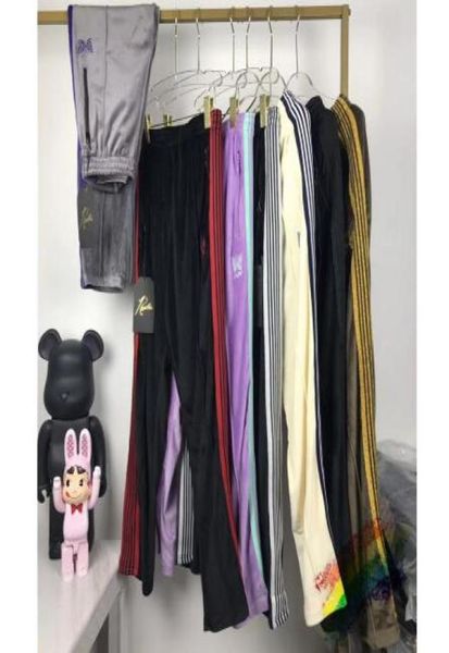 pants embroidery sweatpants men women 1 striped joggers velvet9991823, Black