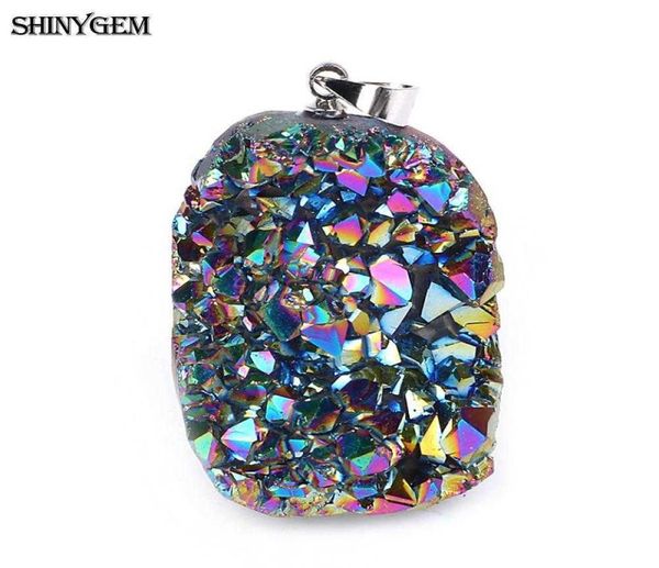 shinygem sparkling natural chakra opal pendants multi color druzy crystal stone pendant charms jewelry making 5pcs random send g098071148, Silver
shinygem sparkling natural chakra opal pendants multi color druzy crystal stone pendant charms jewelry making 5pcs random send g098071148, Silver