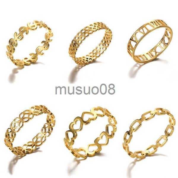 band rings stainless steel rings for women fashion heart geometric ring wedding party jewelry couple finger accessory anello size 7 8 9 10 j, Silver
band rings stainless steel rings for women fashion heart geometric ring wedding party jewelry couple finger accessory anello size 7 8 9 10 j, Silver