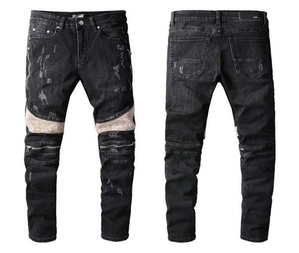 men039s jeans motorcycle pants black homme amr ripped for men patchwork5804531, Blue
men039s jeans motorcycle pants black homme amr ripped for men patchwork5804531, Blue