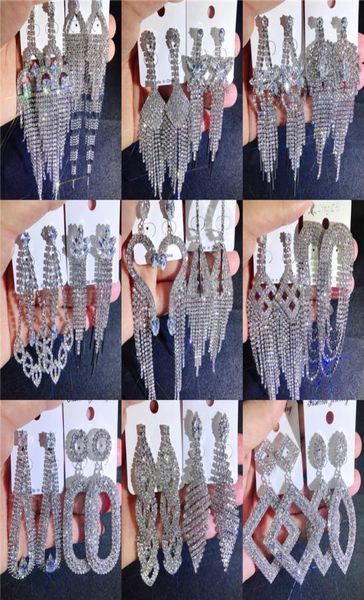 mix tassel earrings bling bling shine full crystal rhinestone claw chain diamond exaggerated earrings boutique wholes jewelry 4654261, Silver
mix tassel earrings bling bling shine full crystal rhinestone claw chain diamond exaggerated earrings boutique wholes jewelry 4654261, Silver