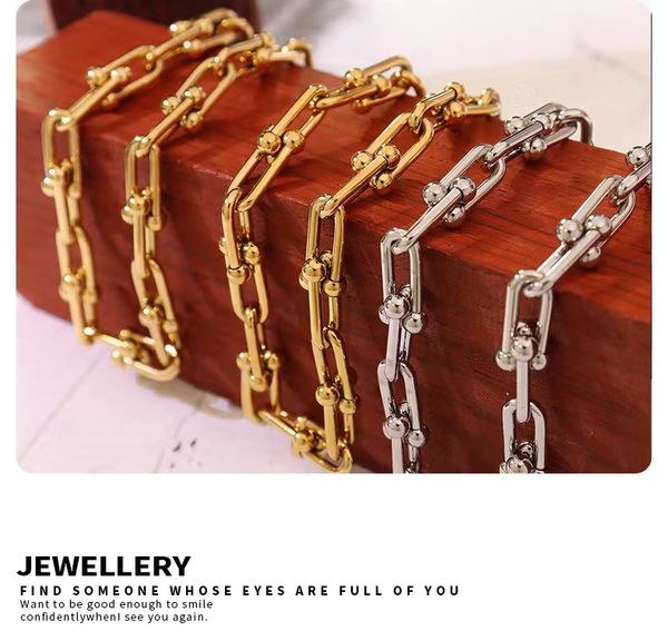 designer womens necklace gold chain 316l stainless steel necklace chunky u chain necklaces for women clavicle chain choker necklace punk wom, Silver
designer womens necklace gold chain 316l stainless steel necklace chunky u chain necklaces for women clavicle chain choker necklace punk wom, Silver
