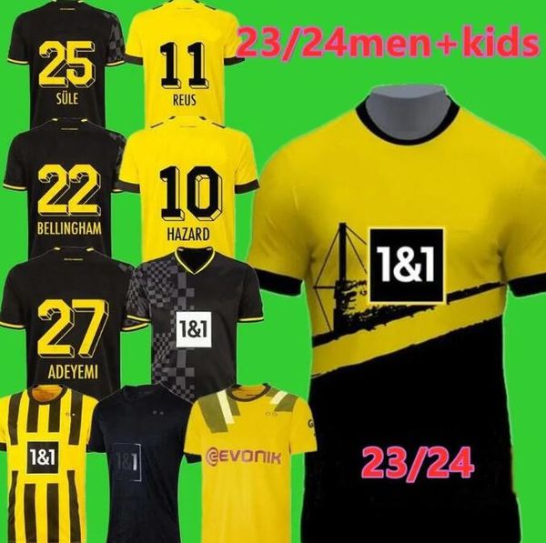 22 23 24 soccer jerseys borussia haaland kamara haller 2023 2024 home away ootball shirt reus bellingham hummels reyna reyna dortmund men ki, Black;yellow
22 23 24 soccer jerseys borussia haaland kamara haller 2023 2024 home away ootball shirt reus bellingham hummels reyna reyna dortmund men ki, Black;yellow