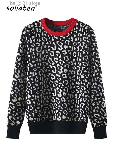 women's sweaters autumn winter women sweaters leopard knitted pullovers long sleeve contrast color crewneck jumpers sweter mujer c- 026, White;black
women's sweaters autumn winter women sweaters leopard knitted pullovers long sleeve contrast color crewneck jumpers sweter mujer c- 026, White;black