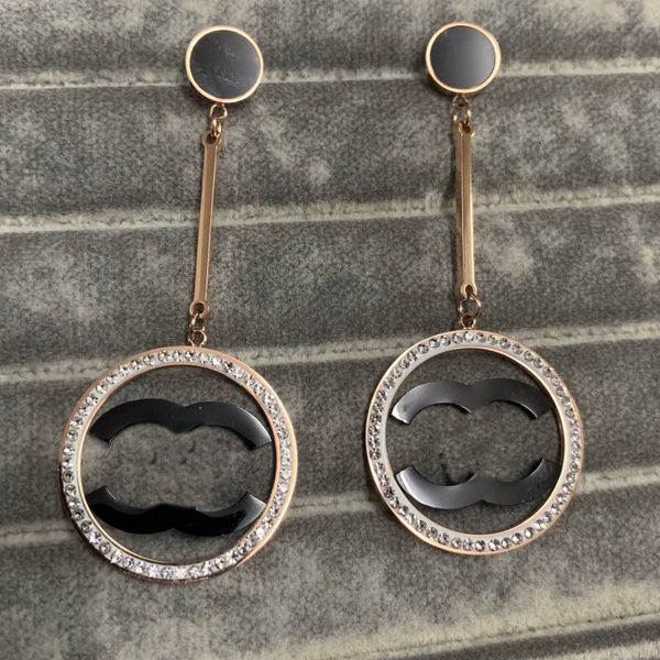 big size luxury women designer earrings black hollow letter stud ring pendant engagement earring wholesale, Golden;silver
big size luxury women designer earrings black hollow letter stud ring pendant engagement earring wholesale, Golden;silver