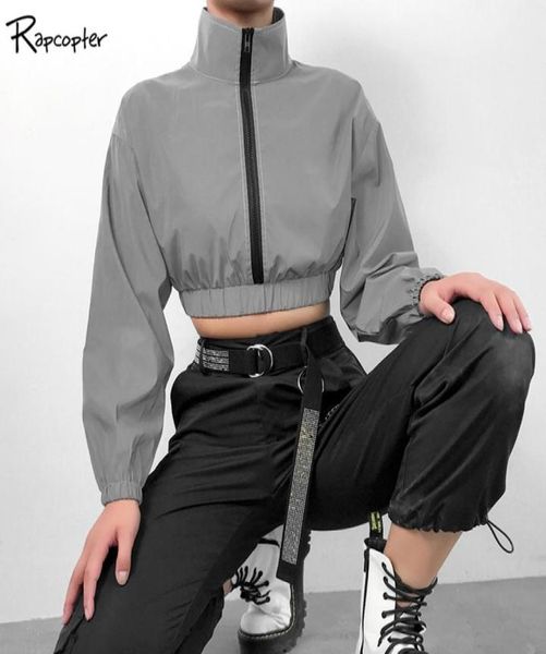 rapcopter reflective high street zipper womens jacket turndown collar autumn long sleeve harajuku woven ladies casual jackets4301297, Black;brown
rapcopter reflective high street zipper womens jacket turndown collar autumn long sleeve harajuku woven ladies casual jackets4301297, Black;brown