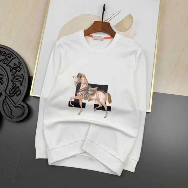 autumn mens sweatshirt designer hoodie horse h letter print pullover sweater casual round neck long sleeved shirt, Black
autumn mens sweatshirt designer hoodie horse h letter print pullover sweater casual round neck long sleeved shirt, Black