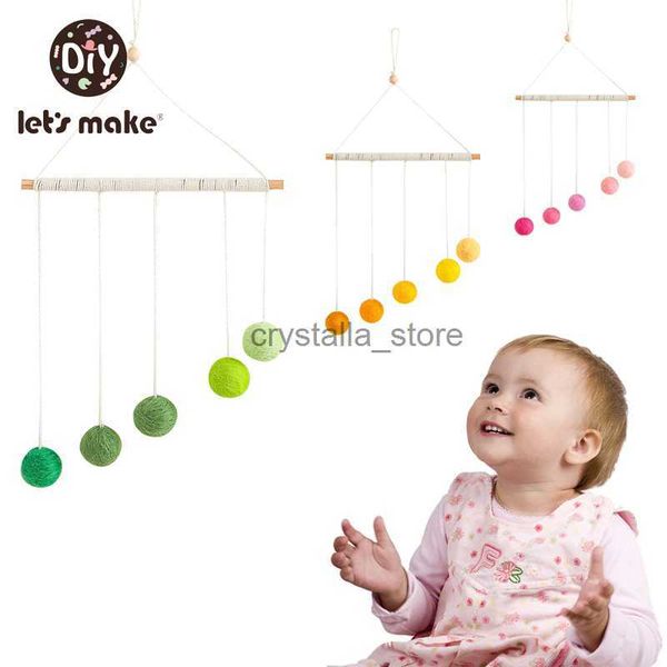 let's make wooden baby rattles colorful wool ball pendant bed bell hanging crib montessori toy decor nursing baby product hkd230817
let's make wooden baby rattles colorful wool ball pendant bed bell hanging crib montessori toy decor nursing baby product hkd230817