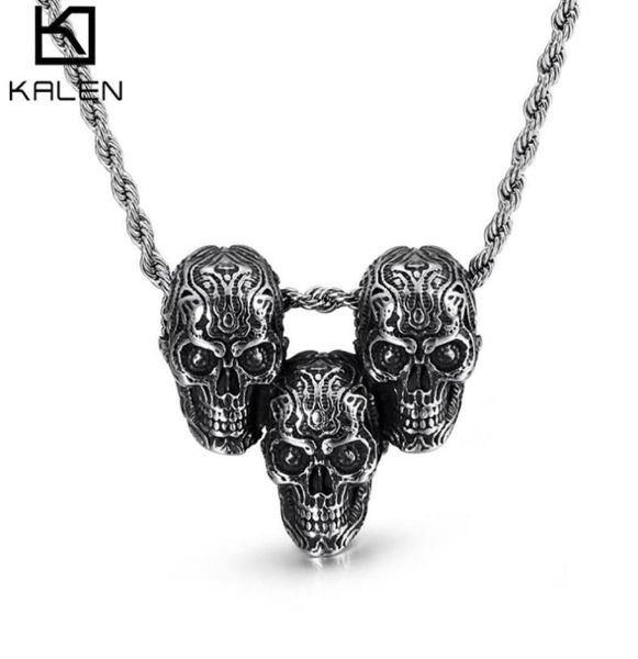 stainless steel three skull pendant necklace for men hiphoprock fashion personalized metal male trendy jewelry76636681050969, Silver
stainless steel three skull pendant necklace for men hiphoprock fashion personalized metal male trendy jewelry76636681050969, Silver