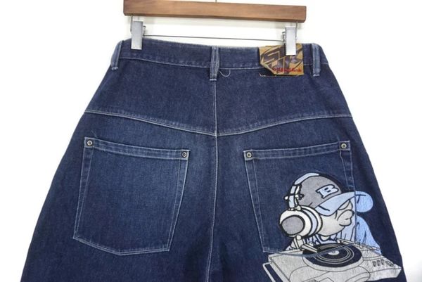 men's jeans y2k jeans streetwear harajuku hip hop cartoon graphic embroidery retro baggy jeans men women punk rock gothic wide trousers, Blue
men's jeans y2k jeans streetwear harajuku hip hop cartoon graphic embroidery retro baggy jeans men women punk rock gothic wide trousers, Blue