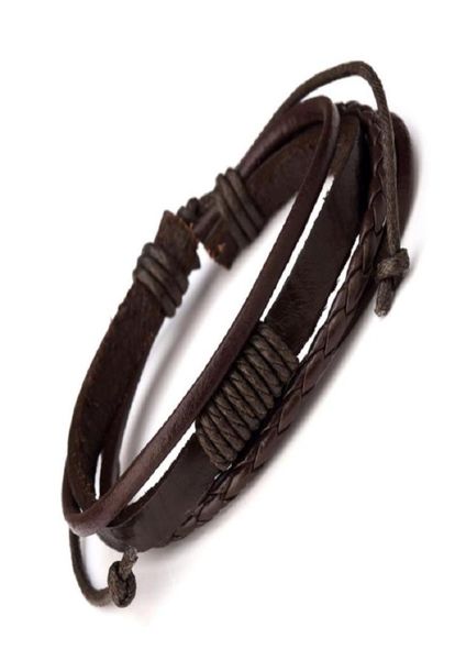 fashion men leather charm bracelet handmade design hip hop jewelry punk black brown braided bracelets for mens2253998, Golden;silver
fashion men leather charm bracelet handmade design hip hop jewelry punk black brown braided bracelets for mens2253998, Golden;silver