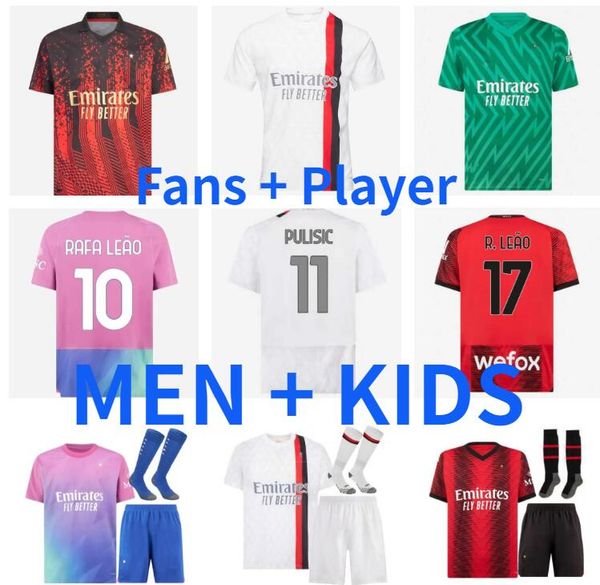 new 23 24 pulisic rafa leao koche soccer jerseys 2023 2024 giroud de ketelaere r. leao tonali theo fan player version ac milans home footbal, Black;yellow
new 23 24 pulisic rafa leao koche soccer jerseys 2023 2024 giroud de ketelaere r. leao tonali theo fan player version ac milans home footbal, Black;yellow
