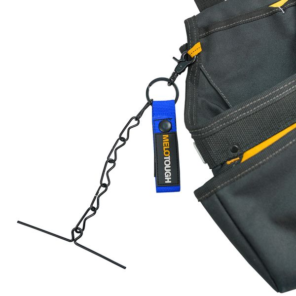 bag parts accessories melotough tape thong for tool belt waist electricians tape holder chain with keyring and trigger snap hook balck color, Black
bag parts accessories melotough tape thong for tool belt waist electricians tape holder chain with keyring and trigger snap hook balck color, Black