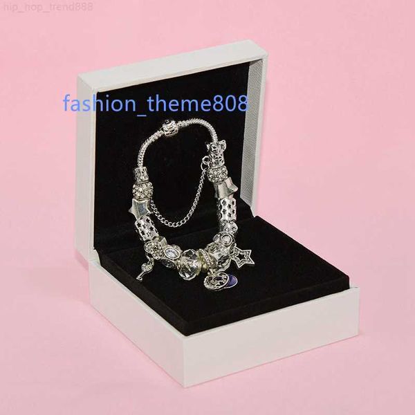 charm star moon beaded bracelet for pandora jewelry silver plated temperament diy beaded pendant lady bracelet with box, Golden;silver
charm star moon beaded bracelet for pandora jewelry silver plated temperament diy beaded pendant lady bracelet with box, Golden;silver