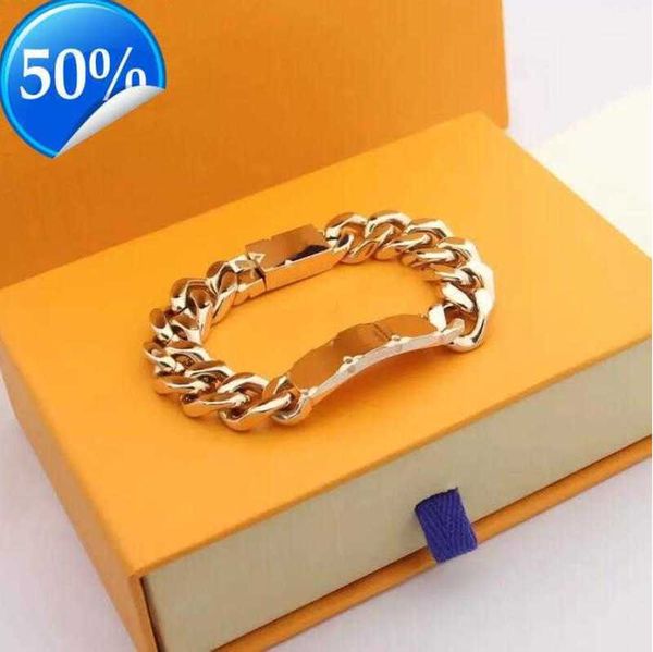 cuff designer silver love bracelet men women gold bracelets chain fashion personality hip-hopes 652ess, White
cuff designer silver love bracelet men women gold bracelets chain fashion personality hip-hopes 652ess, White