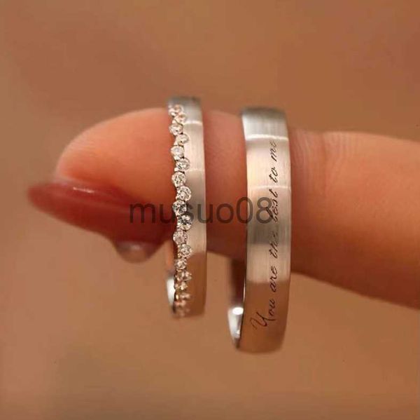 band rings fashion lettering couple ring inlaid with zircon trend static ring for men and women marriage commitment pendant jewelry gift j23, Silver
band rings fashion lettering couple ring inlaid with zircon trend static ring for men and women marriage commitment pendant jewelry gift j23, Silver