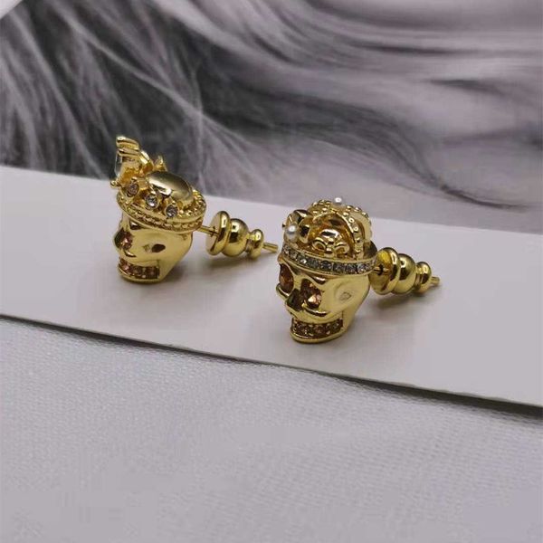 alexander earrings 21 new skull head earrings for women with a high level sense of personality dark temperament copper plated ghost head cro, Golden
alexander earrings 21 new skull head earrings for women with a high level sense of personality dark temperament copper plated ghost head cro, Golden