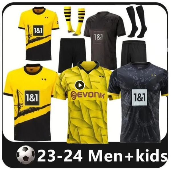 23 24 110th soccer jerseys dortmund borussia f.nmecha kamara 2023 2024 black football shirt reus bellingham hummels reyna dortmund men kids, Black;yellow
23 24 110th soccer jerseys dortmund borussia f.nmecha kamara 2023 2024 black football shirt reus bellingham hummels reyna dortmund men kids, Black;yellow