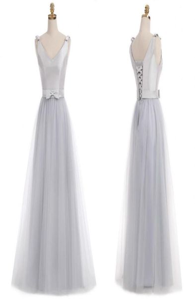 real 2021 silver junior bridesmaid dresses v neck sleeveless a line floor length long tulle with bow bridesmaid dresses8490303, Blue;red
real 2021 silver junior bridesmaid dresses v neck sleeveless a line floor length long tulle with bow bridesmaid dresses8490303, Blue;red