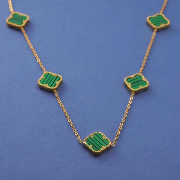 designer jewelry for women 4 four leaf 5 green flower chain necklace gold plated pendant necklaces titanium steel 1cm width link chains 2 si, Silver
designer jewelry for women 4 four leaf 5 green flower chain necklace gold plated pendant necklaces titanium steel 1cm width link chains 2 si, Silver