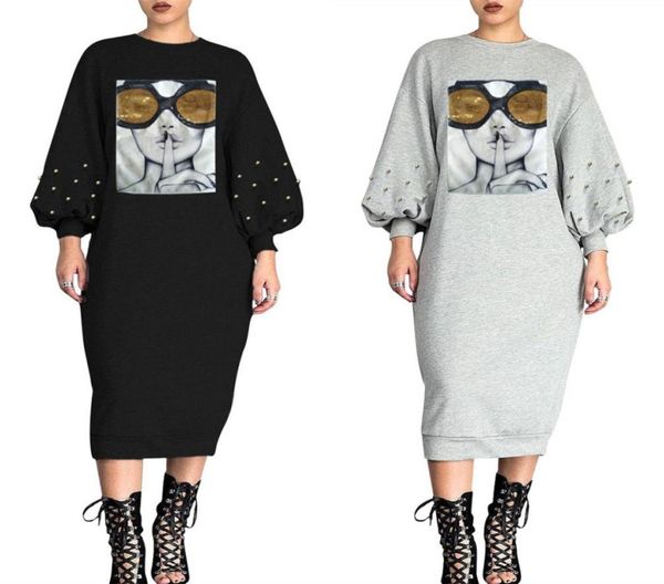 womens sweatshirt dress sequined pearls print full sleeve girl women o neck dress spring fashion casual nightclub midi dress vesti9737410, Black;gray
womens sweatshirt dress sequined pearls print full sleeve girl women o neck dress spring fashion casual nightclub midi dress vesti9737410, Black;gray