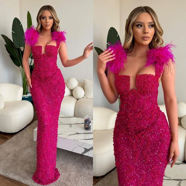 rosy pink mermaid evening dresses feathers shoulder sequins pearls party prom dress formal long red carpet dress for special occasion, Black;red
rosy pink mermaid evening dresses feathers shoulder sequins pearls party prom dress formal long red carpet dress for special occasion, Black;red